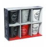 Ensemble de 6 tasses à café 5five Simply Smart Bistrot Multicouleur 110 ml