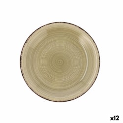 Dessert dish Quid Natura Vita Ceramic Green (19 cm) (12 Units)