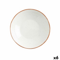 Assiette creuse Ariane Terra Céramique Beige (Ø 21 cm) (6 Unités)