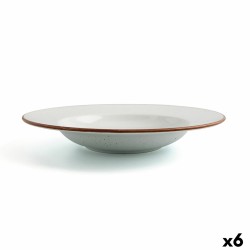 Deep Plate Ariane Terra Ceramic Beige (Ø 26 cm) (6 Units)