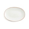 Fuente de Cocina Ariane Terra Ovalado Cerámica Beige (Ø 32 cm) (6 Unidades)