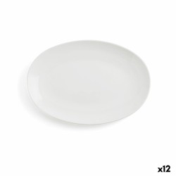 Fuente de Cocina Ariane Vital Coupe Ovalado Cerámica Blanco (Ø 26 cm) (12 Unidades)