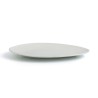 Flat plate Ariane Antracita Triangular Ceramic White (Ø 29 cm) (6 Units)