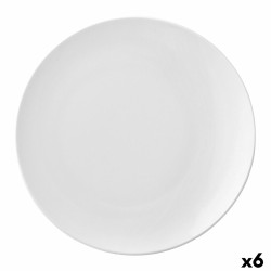 Plato Llano Ariane Vital Coupe Cerámica Blanco (24 cm) (6 Unidades)