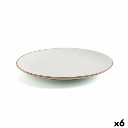 Assiette plate Ariane Terra Céramique Beige (24 cm) (6 Unités)