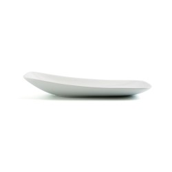 Flat plate Ariane Vital Rectangular Ceramic White (24 x 13 cm) (12 Units)