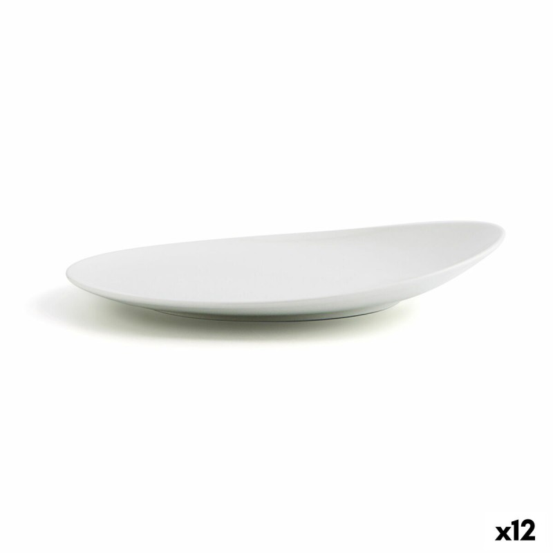 Plato Llano Ariane Vital Coupe Cerámica Blanco Ø 27 cm (12 Unidades)