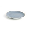 Flat Plate Ariane Terra Blue Ceramic Ø 21 cm (12 Units)