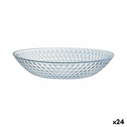 Plato Hondo Luminarc Pampille Clear Transparente Vidrio (20 cm) (24 Unidades)