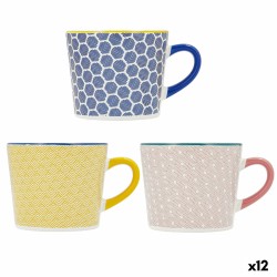 Taza Quid Pippa Multicolor Cerámica 350 ml (12 Unidades)