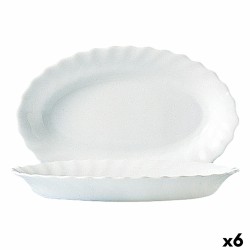 Fuente de Cocina Luminarc Trianon Blanco Vidrio (Ø 35 cm) (6 Unidades)