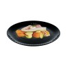 Flat plate Luminarc Pampille Black Glass (25 cm) (24 Units)