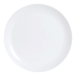 Plato Llano Luminarc Diwali Blanco Vidrio (25 cm) (24 Unidades)