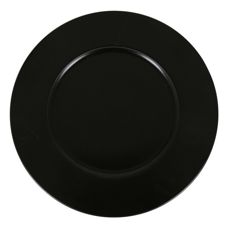 Bajo Plato Inde Neat Negro Porcelana Ø 32 cm