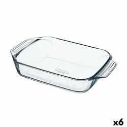 Plat de Four Pyrex Irresistible Transparent verre Rectangulaire 27,5 x 16,9 x 6 cm (6 Unités)