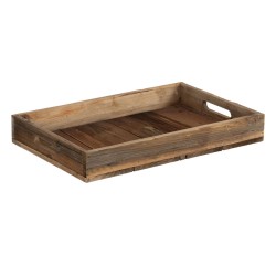 Snack tray 48 x 32 x 6 cm Natural Fir wood 3 Pieces