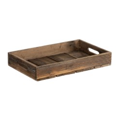 Snack tray 48 x 32 x 6 cm Natural Fir wood 3 Pieces