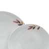 Tableware White Multicolour Porcelain Sheets 1 cm 37 x 23 x 30 cm 18 Pieces