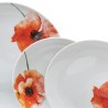 Tableware White Multicolour Porcelain Poppy 1 cm 37 x 23 x 30 cm 18 Pieces