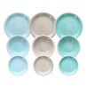 Tableware Blue Green Stoneware 1 cm 37 x 23 x 30 cm 18 Pieces