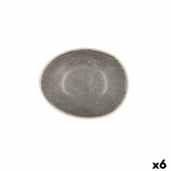 Bowl Bidasoa Gio 15 x 12,5 x 4 cm Ceramic Grey (6 Units)