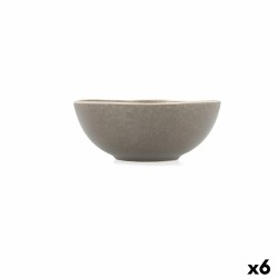 Bol Bidasoa Gio 16 x 6,5 cm Cerámica Gris (6 Unidades)