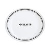 Flat Plate Luminarc Friends Time Bistr White/Black Glass Ø 30 cm Meat (12 Units)