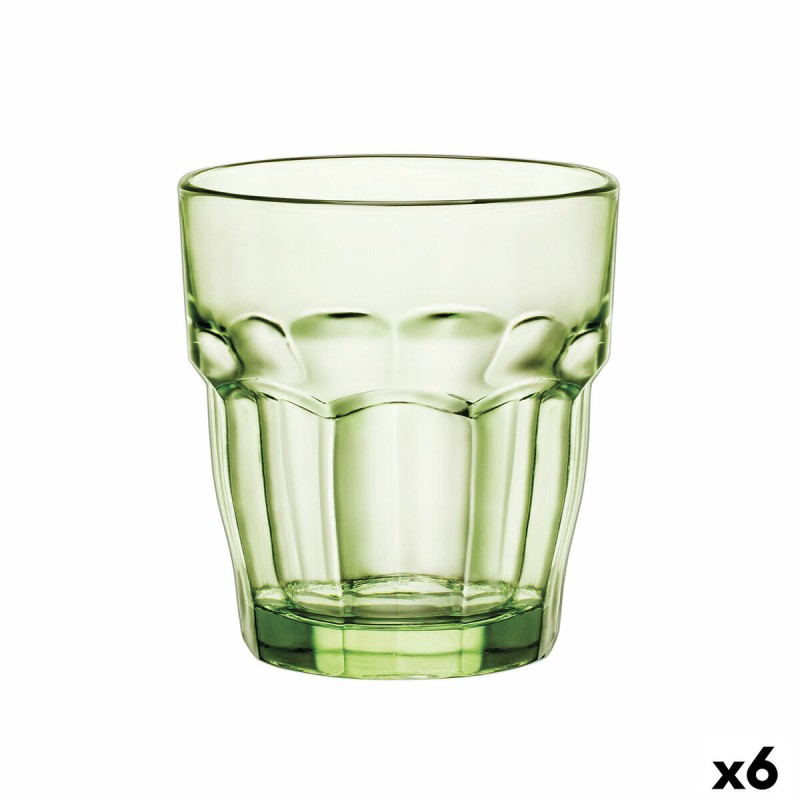 Glass Bormioli Rocco Rock Bar Green Glass 270 ml (6 Units)