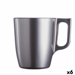 Mug Luminarc Flashy Purple 250 ml Glass (6 Units)