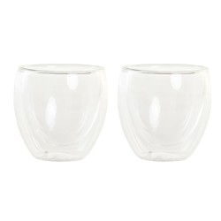 Set de Verres DKD Home Decor Transparent Verre Verre Borosilicaté 100 ml 2 Pièces