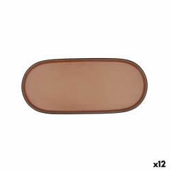 Plateau apéritif Bidasoa Gio Marron Plastique 28 x 12 cm (12 Unités)