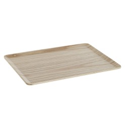 Bandeja DKD Home Decor Natural Bambú 27 x 20 cm 27 x 20 x 0,8 cm