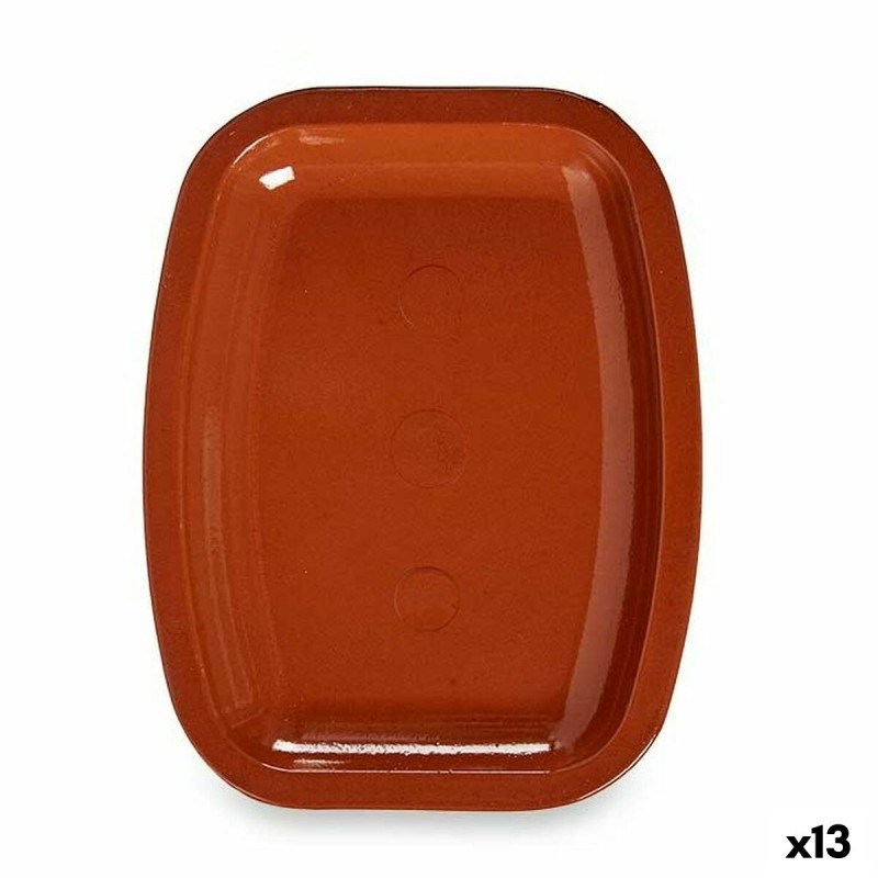 Oven Dish Baked clay 13 Units 26 x 2,5 x 20,5 cm