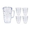 Jug Set Transparent Plastic (12 Units)