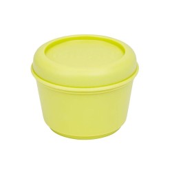 Food Preservation Container Milan Sunset Yellow Plastic Circular 250 ml Ø 10 x 7 cm