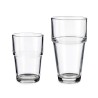 Set de Vasos Transparente Vidrio 260 ml 370 ml (4 Unidades)