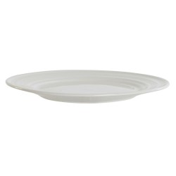 Assiette plate DKD Home Decor Blanc Porcelaine 27 x 27 x 2 cm