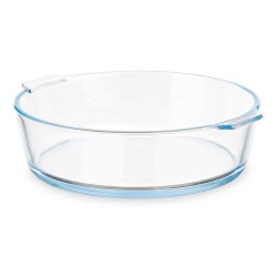 Fuente de Cocina Con asas Transparente Vidrio de Borosilicato 1,6 L 23 x 6 x 20 cm (12 Unidades)