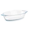 Serving Platter With handles Transparent Borosilicate Glass 700 ml 23,6 x 5,3 x 13 cm (18 Units)