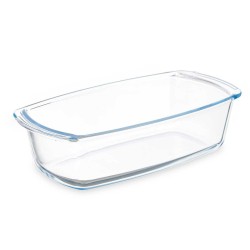 Serving Platter With handles Transparent Borosilicate Glass 1,6 L 27 x 7,2 x 14 cm (12 Units)