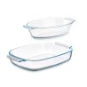 Set of trays Transparent Borosilicate Glass 700 ml 2 L (6 Units)