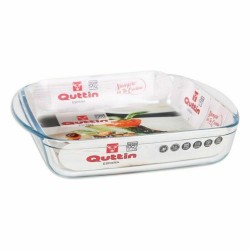 Baking tray Quttin 63081 1,6 L Glass 25 x 21,9 x 5 cm (6 Units)