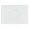 Flat Plate Inde Gourmet Porcelain White 29,5 x 22 x 3 cm (6 Units)