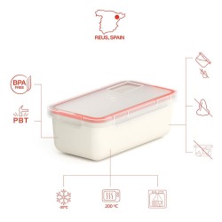 Food Preservation Container Valira 6090/9 Hermetic White Thermoplastic PBT 750 ml