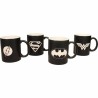 Set of Mugs SD Toys Universo DC Black (4 Pieces)