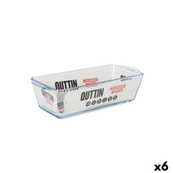 Fuente para Horno Quttin   Vidrio Rectangular 825 ml 23,1 x 10 x 6,1 cm (6 Unidades)