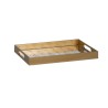 Snack tray Golden PVC Crystal 45 x 31 x 4,2 cm (2 Units)