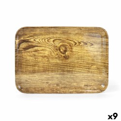 Tray La Mediterránea Wood Melamin 42 x 31 x 2 cm (9Units)