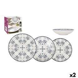 Service de Vaisselle La Mediterránea Tesa 12 Pièces Porcelaine (2 Unités)