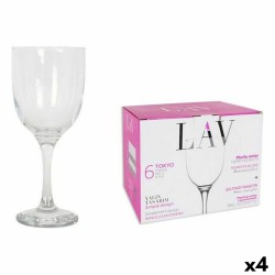 Set de Copas LAV 145011 7,5 x 7,5 x 18 cm (4 Unidades) (290 ml)